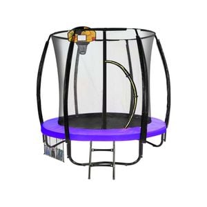 Kahuna Classic 6 ft Trampoline with Basketball Set - Purple