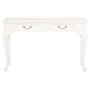 Centrum Furniture Queen Anne 2 Drawer Sofa Table - White