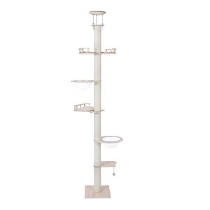 LOLOPAWS 230-290CMF Floor to Ceiling Cat Tree 12cm Scratching Post