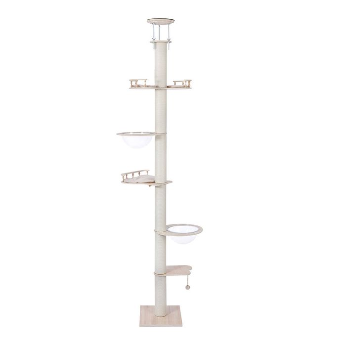 LOLOPAWS 230-290CMF Floor to Ceiling Cat Tree 12cm Scratching Post