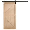 Corinthian 2150 x 1000 x 35mm Internal Barn Door British Brace