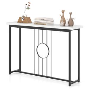 Costway Entry Table Hallway Display Side Desk-Black