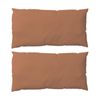 2x 2pc The Lighthouse Washed Cotton Standard Bedding Pillowcases Clay