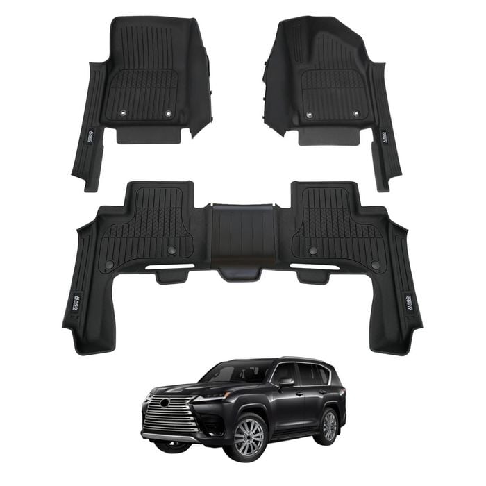 AUSGO 7D Injection Floor Mats for LEXUS LX Series LX500d LX600 2021-Onwards Floor Liners