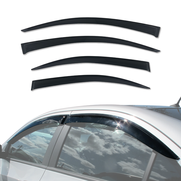 AUSGO Weather Shields For Holden Barina TM Series Sedan 2012-2019 Weathershields Window Visors Wind Deflectors