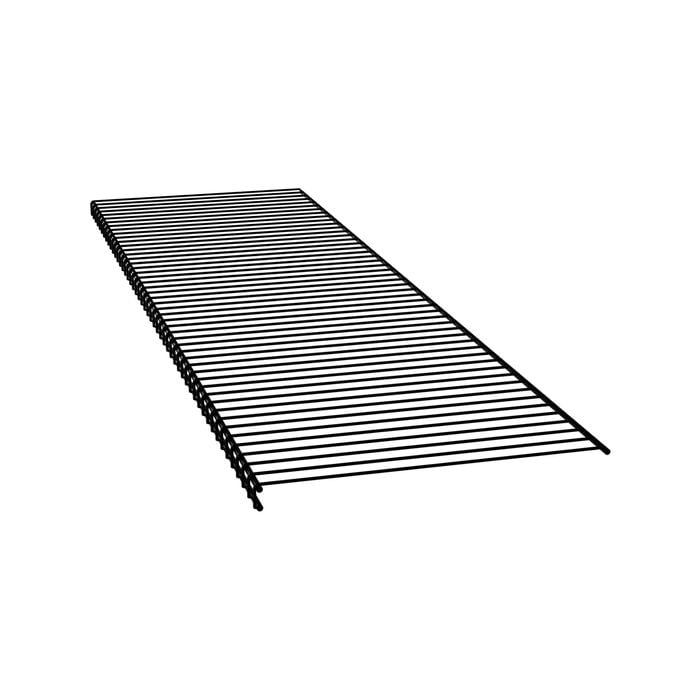 Flexi Storage Home Solutions 1225 x 335mm Black Double Slot Front Wire Shelf 'A'