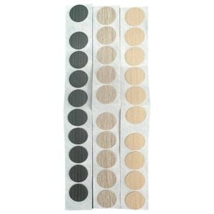 Hafele 18mm Diameter Coloured Wood Cover Cap - 30 Pack