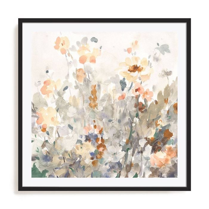 Artey | October Garden - Framed Print - Black Frame - 100 x 100cm