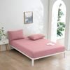 Dreamaker Micro Flannel Combo Fitted Sheet Set Pink Pearl Super King