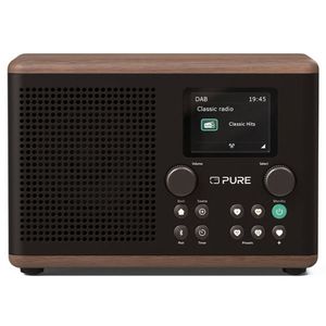 Pure Classic H4 DAB+/FM Radio - Coffee Black