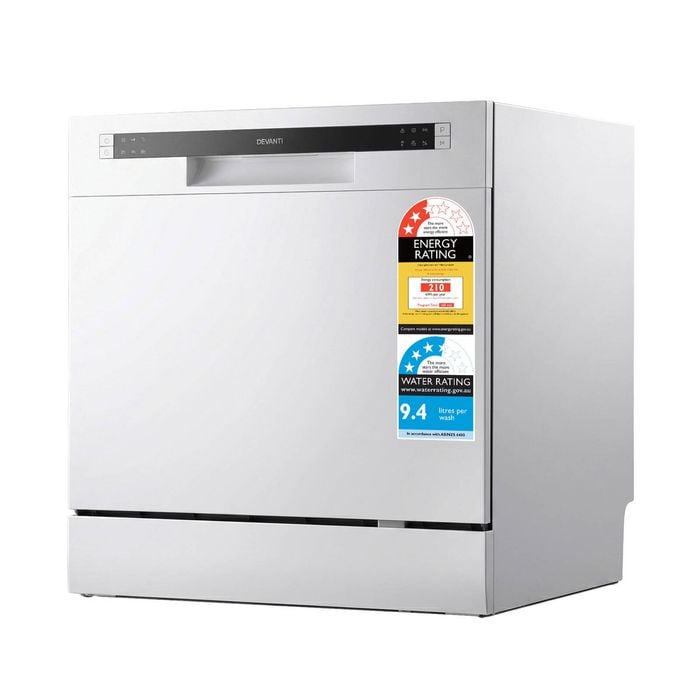 Devanti Benchtop Dishwasher Freestanding Coutertop Dishwashers 8 Place