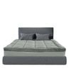 Royal Comfort Bamboo Blend Topper 800gsm Luxury Bedding Charcoal King