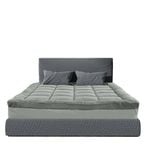 Royal Comfort Bamboo Blend Topper 800GSM Luxury Bedding King Charcoal