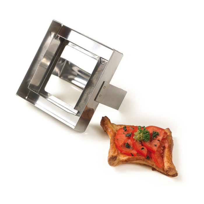 Matfer Bourgeat Double Square Cutter - Stainless Steel, 85x85mm
