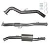 Ignite Exhausts Dump Pipe Back For Nissan D40 Navara V6 V9x Stx550 Turbo 3" Muffler Raw Aluminised Steel