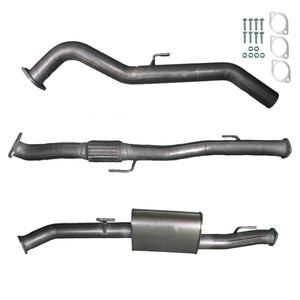 Ignite Exhausts Dump Pipe Back For Nissan D40 Navara V6 V9x Stx550 Turbo 3" Muffler Raw Aluminised Steel