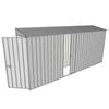 Build-a-Shed 0.8 x 4.5 x 2m Skillion Single Hinged Door Shed with Single Sliding Side Door - Zinc
