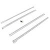 Hafele 600mm White Drawer Roller Runner - Pair