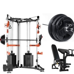 Smartfit c3 max with Multi Functional Bench and 100kgs Weights Package