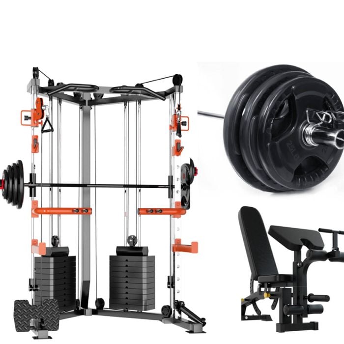 Smartfit c3 max with Multi Functional Bench and 100kgs Weights Package