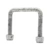 Sunrise U-bolts With Nyloc Nut 1/2" Galvanised - 75mm Square, 75mm - Ub75s75g