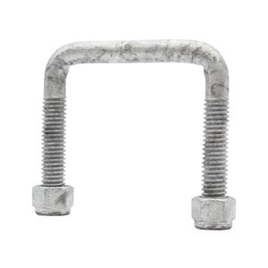 Sunrise U-bolts With Nyloc Nut 1/2" Galvanised - 75mm Square, 75mm - Ub75s75g