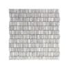 Decor8 305 x 310mm Mayan Bianco Carrara Honed Mosaic Tile