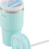 Avanti Hydroquench Insulated Smoothie Tumbler With 2 Lids 550ml - Sea Breeze Blue