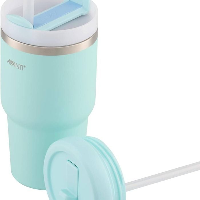 Avanti Hydroquench Insulated Smoothie Tumbler With 2 Lids 550ml - Sea Breeze Blue