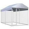 vidaXL Outdoor Dog Kennel with Canopy Top 382x192x225cm Playpen Exercise Cage