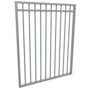 ProtectorAl 975 W x 1200mm H Palladium Silver Aluminium DTR All Up Pool Gate