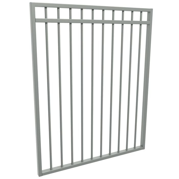 ProtectorAl 975 W x 1200mm H Palladium Silver Aluminium DTR All Up Pool Gate