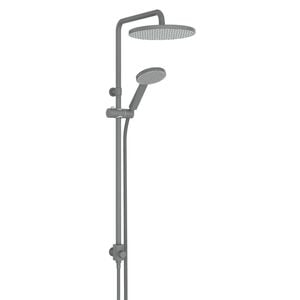Greens Gun Metal Penny Twin Rail Shower With RainBoost® Technology