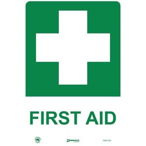 Pinnacle 600 x 400mm Metal First Aid Sign