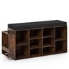 Costway 10 Cube Shoe Storage Bench