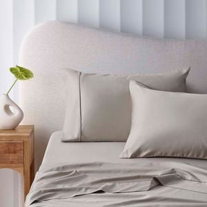 Accessorize Bedroom Collection Bamboo Cotton Sheet Set Stone