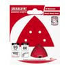 Diablo 93mm 80 Grit Abrasive All Surface Detail Sander Sheets - 10 Pack