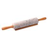 Integra Marble Rolling Pin w/ Wooden Cradle 6x46cm - Grey