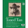 Strathmore 400 Series Toned Art/sketch Pad Tan Wire 9''x12'' 50 Sheets