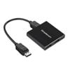 Simplecom Cm214 Displayport Splitter – 1x2 For Dual Monitors – 4k Dp 1.4 Support