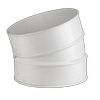 Holman 225mm 15° Female And Female PVC Stormwater Elbow