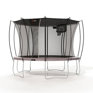 VULY Ultra 2 Large 13ft Trampoline with Enclosure - Round Kids Trampolines Bundle With Shade Cover & Basketball Hoop
