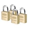 Lockwood 20mm Solid Brass 110 Series Padlock - 4 Pack