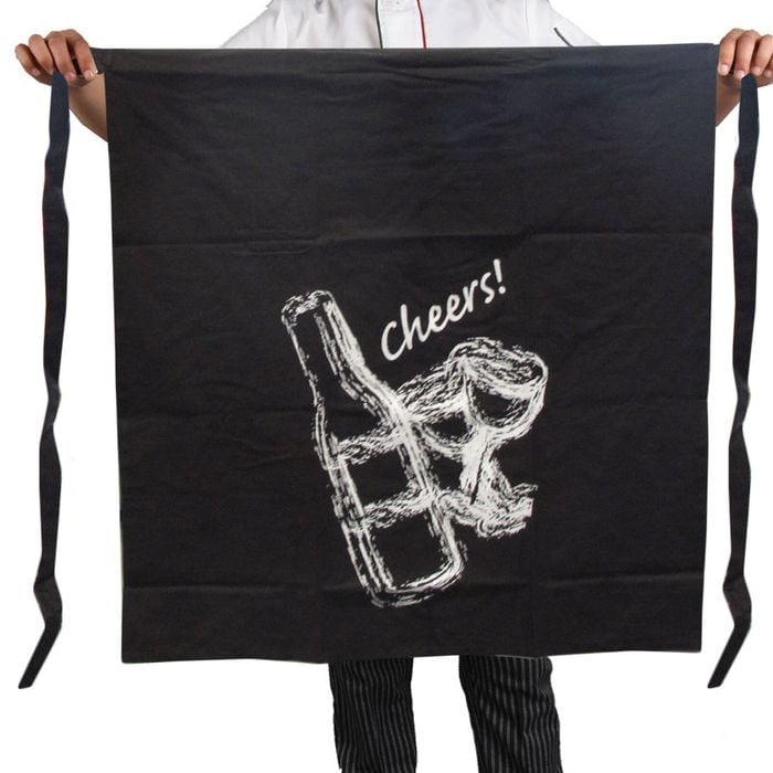 100% Cotton Master Chef Half Apron Heavy Duty Cheers 86 x 96 cm