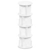Ufurniture 4 Tier Rotating Bookshelf Corner Standing Wooden Bookcase