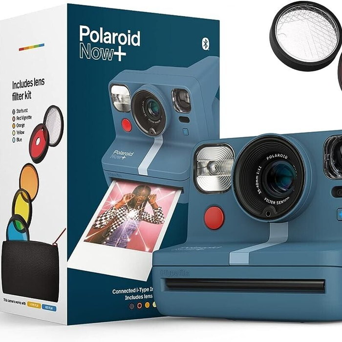 Polaroid Now+ I-type Instant Camera - Blue/grey