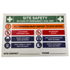 RapidMesh 900 x 600mm Site Contact Sign