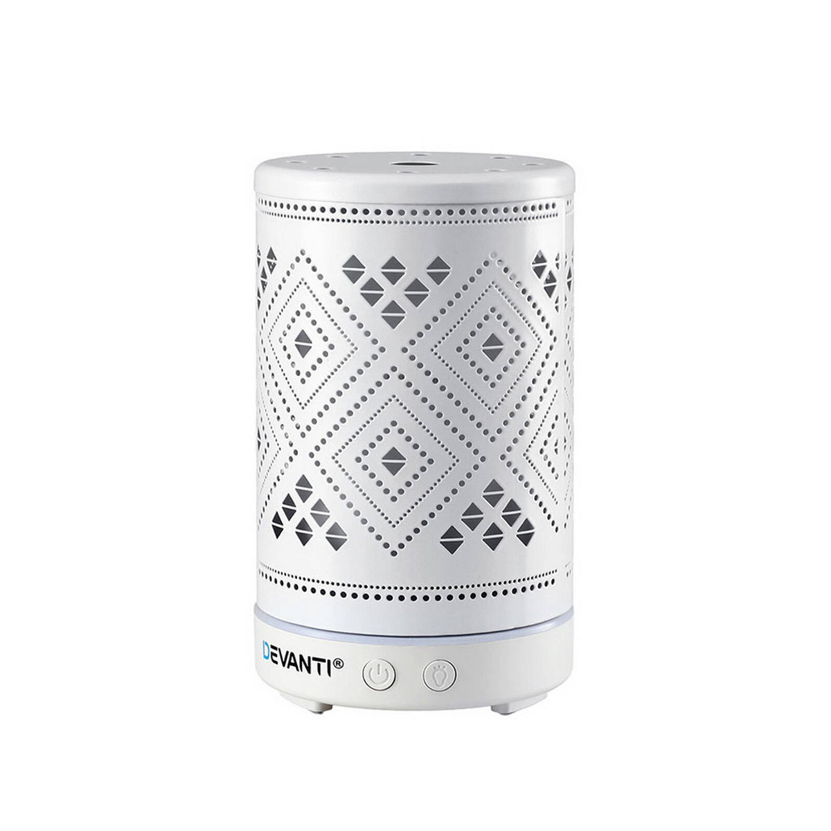 Devanti Ultrasonic Aroma Diffuser Aromatherapy White 100ml LED Lights ...