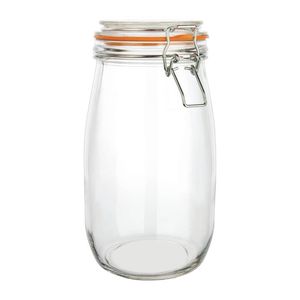 Vogue Clip Top Preserve Jar Glass Airtight Food Storage 1.5ltr