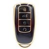 Key Zone Replacement Car Key Sleeve to suit Chery Omoda 5 - Black with Golden Trim